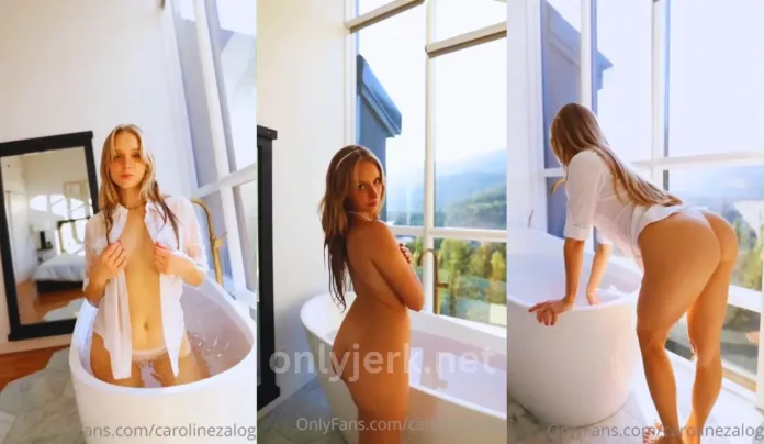 Caroline Zalog – Wet T-shirt PPV