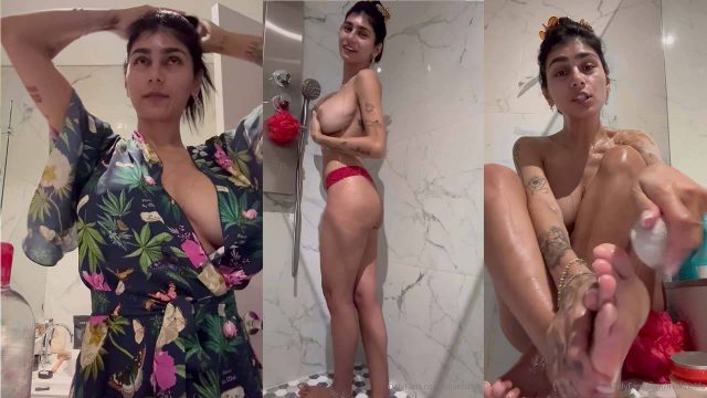 Mia Khalifa – Hot Nude Steamy Shower After A Long Day