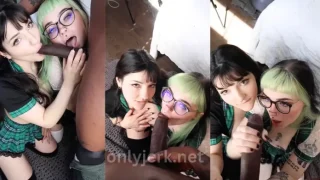 ForestFaye & Naomih666 – BBC Double Blowjob