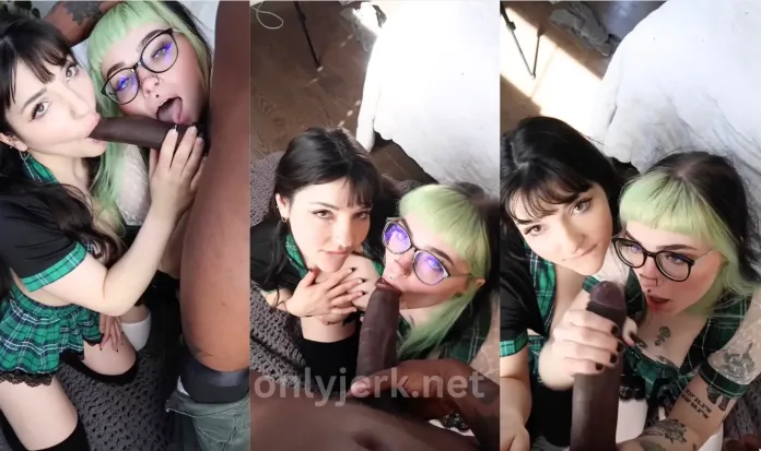 ForestFaye & Naomih666 – BBC Double Blowjob