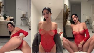 Camilla Araujo – Red Bodysuit