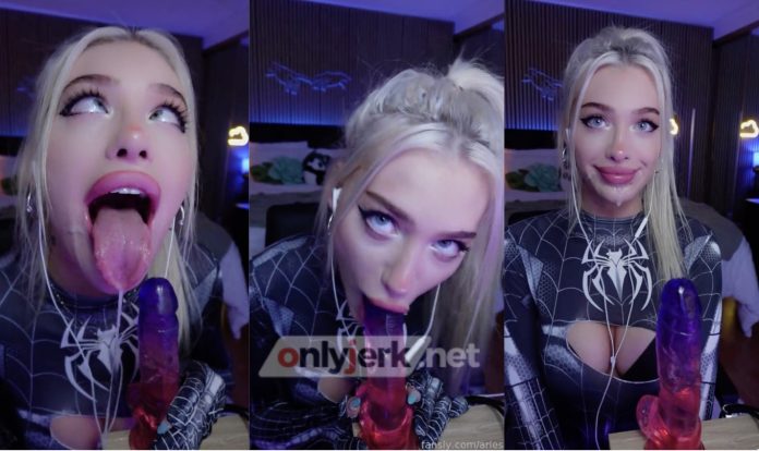 Ariesiatv – Spidergirl ASMR JOI And Dildo Sucking