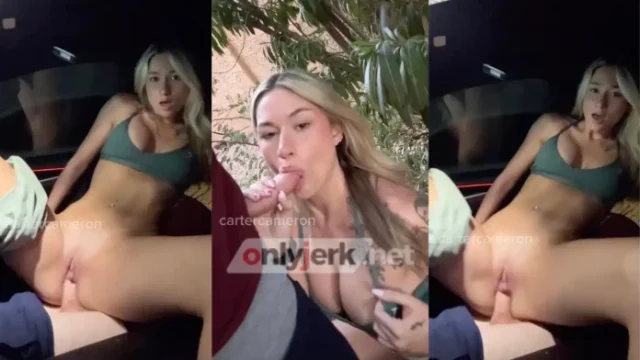 Carter Cameron Aka Kbbaby – Outdoor BJ And Fuck