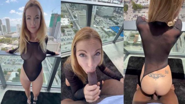 Lisa Evans – POV BBC Balcony Fuck