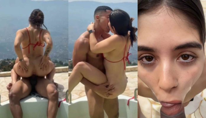 Maria Giraldo – Outdoor Jacuzzi Fuck
