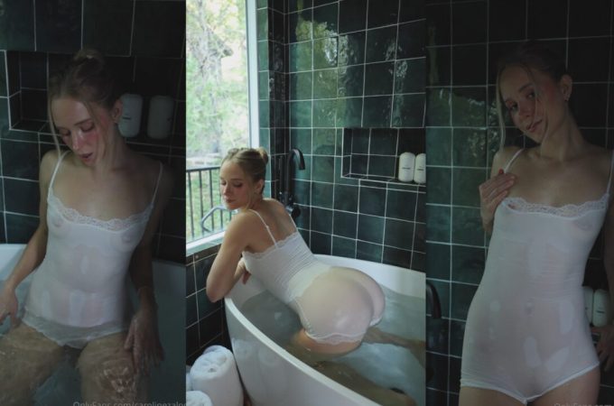 Caroline Zalog – Bathtub Tease