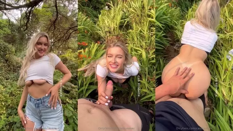 Cas Summer – POV Sneak Sex In The Jungle