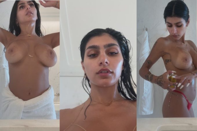 Mia Khalifa – Post Shower Routine