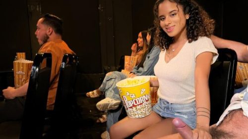 LetsPostIt: Movie Theater Flashing – Isabella Jules