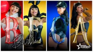 TeamSkeetAllStars: October Spotlight – Beca Barbie’s Slutty Costumes Won’t Stay On for Long