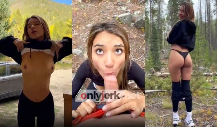Veronica Diaz Went Hiking And Gave A Blowjob In The Woods