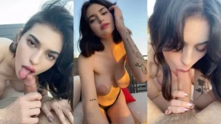 XoFreja Makes Her BF’s Cock Cum Outdoors