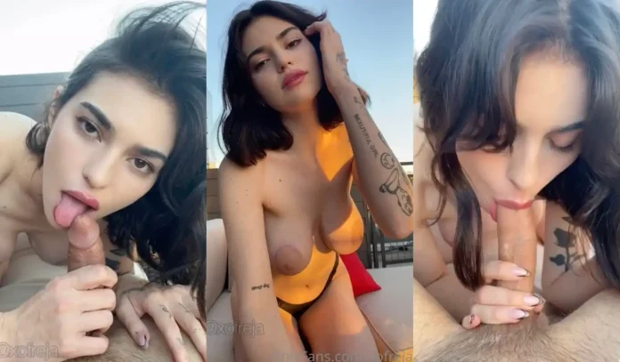 XoFreja Makes Her BF’s Cock Cum Outdoors Video Leaked