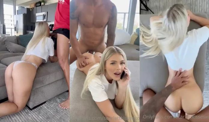 Scarlett Kisses – Getting Fucked While On The Phone